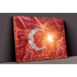Türk Bayrağı Kanvas