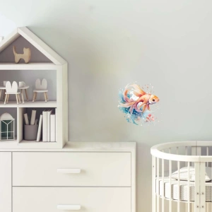 Turuncu Japon Balığı Duvar Stickerı