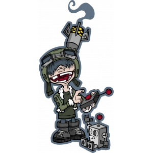 Asker Sticker 10x10 cmRenkli Sticker