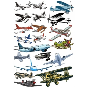 Uçaklar Sticker Set 15 Parça Telefon, Tablet, Defter, Laptop Sticker