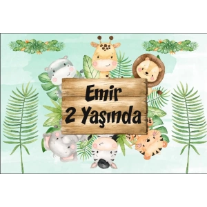 Safafi Temalı Doğum Günü Afişi 70X100 cm