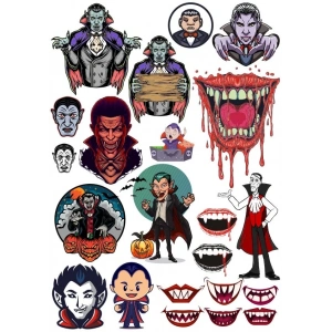Vampir Sticker Set 2 16 Parça Telefon, Tablet, Defter, Laptop Sticker