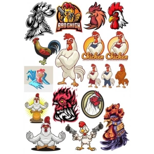 Virüs Sticker Set-3 15 Parça Telefon, Tablet, Defter, Laptop Sticker