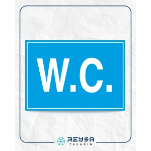 W.C Sticker 20X28 Cm