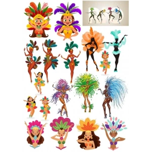 Yağmur Ormanı İnsanları Sticker Set 20 Parça Telefon, Tablet, Defter, Laptop Sticker