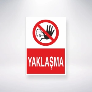 Yaklaşma Sticker 20X28 Cm