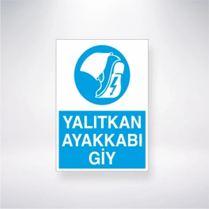 Yalıtkan Ayakkabı Giy Sticker 20X28 Cm