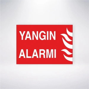 Yangın Alarmı Sticker 20X28 Cm