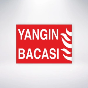 Yangın Bacası Sticker 20X28 Cm