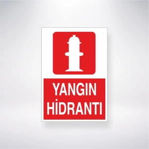 Yangın Hidrantı Sticker 20X28 Cm