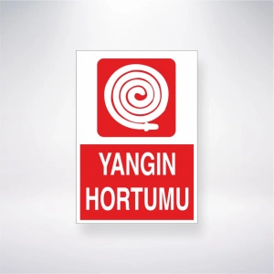 Yangın Hortumu Sticker 20X28 Cm