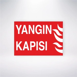 Yangın Kapısı Sticker 20X28 Cm