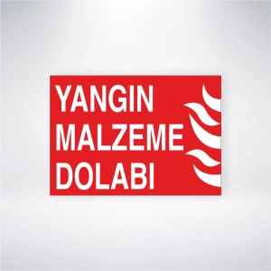 Yangın Malzeme Dolabı Sticker 20X28 Cm