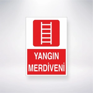 Yangın Merdiveni Sticker 20X28 Cm