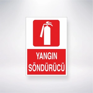 Yangın Söndürücü Sticker 20X28 Cm