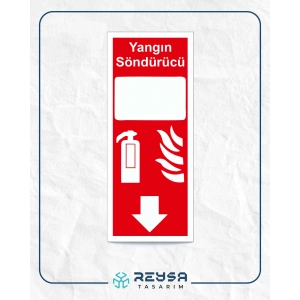 Yangın Söndürücü Sticker 20X28 Cm