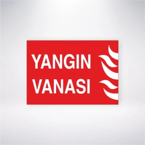 Yangın Vanası Sticker 20X28 Cm