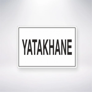 Yatakhane Sticker 20X28 Cm