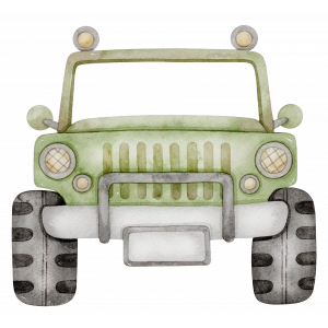 Yeşil Jeep Duvar Stickerı