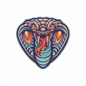 Yılan Sticker 2 10x10 cmRenkli Sticker