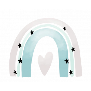 Yıldızlı Kalpli Gökkuşağı