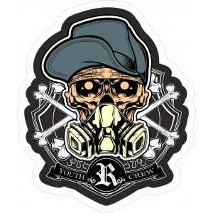 Youth Crew Sticker 10x10 cmRenkli Sticker