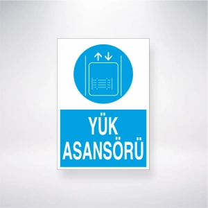 Yük Asansörü Sticker 20X28 Cm