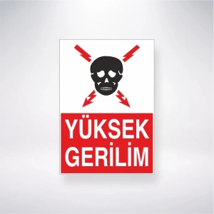 Yüksek Gerilim Sticker 20X28 Cm