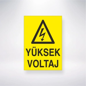 Yüksek Voltaj Sticker 20X28 Cm