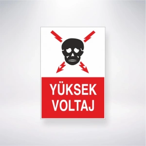 Yüksek Voltaj Sticker 20X28 Cm