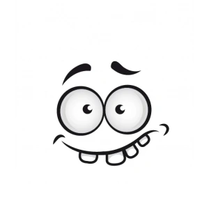 Yüz İfadesi 10x10 cm Renkli Sticker