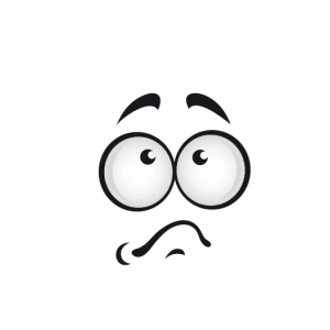 Yüz İfadesi 10x10 cm Renkli Sticker