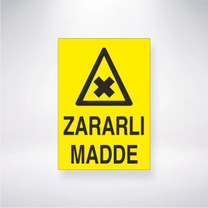Zararlı Madde Sticker 20X28 Cm