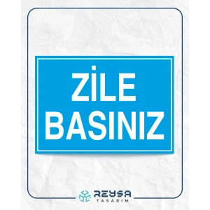Zile Basınız Sticker 20X28 Cm