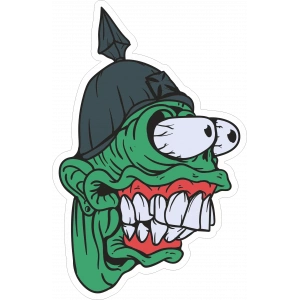 Zombi 7 Sticker 10x10 cmRenkli Sticker