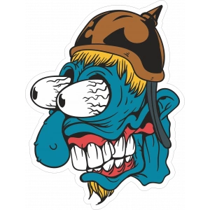 Zombi 9 Sticker 10x10 cmRenkli Sticker