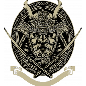 Samuray Sticker 10x10 cmRenkli Sticker