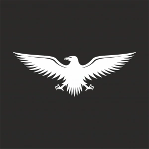Kartal Sticker17x17 Cm Beyaz