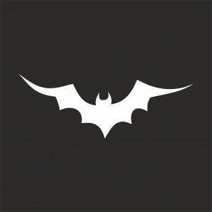 Yarasa Oto Sticker17x17 Cm Beyaz