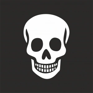 Kuru Kafa Sticker17x17 Cm Beyaz