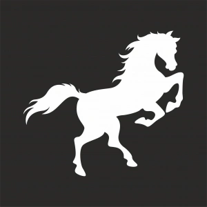 At Sticker 17x17 Cm Beyaz