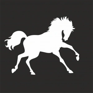 At Sticker 17x17 Cm Beyaz