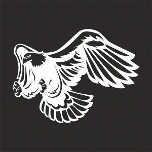 Kartal Sticker17x17 Cm Beyaz