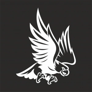 Kartal Sticker17x17 Cm Beyaz