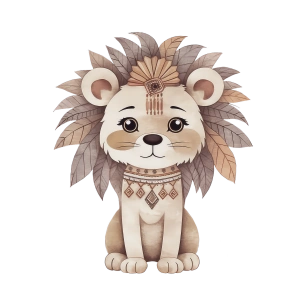 Aslan Yavrusu Duvar Stickerı