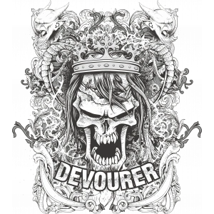 Devourer Sticker 10x10 cmRenkli Sticker