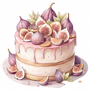 İncirli Pasta Duvar Stickerı