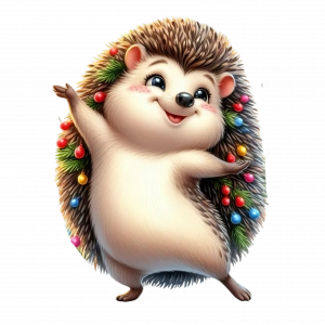 Işıklı Kirpi Duvar Stickerı