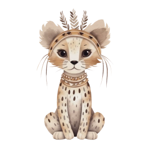 Leopar Yavrusu Duvar Stickerı