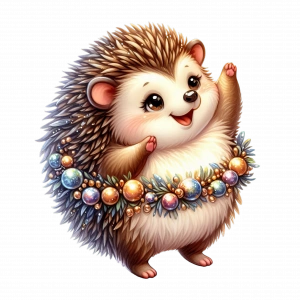 Renkli Toplu Kirpi Duvar Stickerı